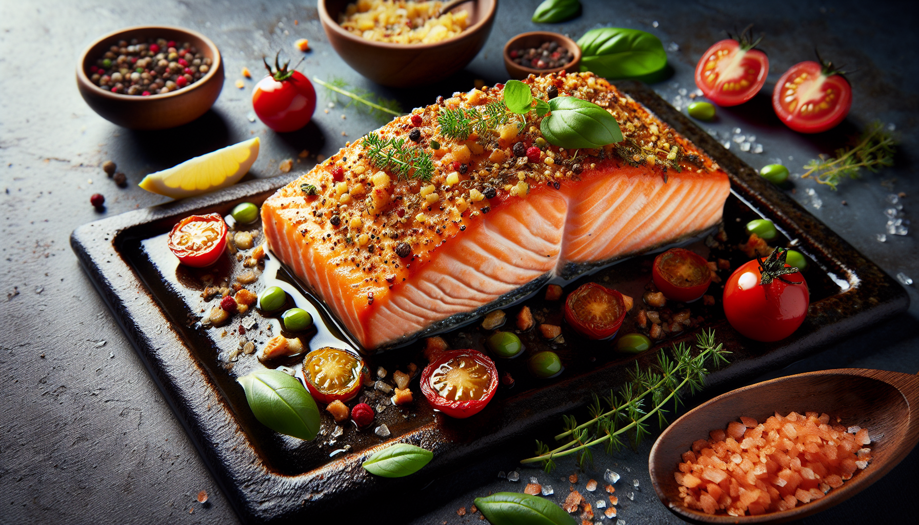 trancio di salmone al forno